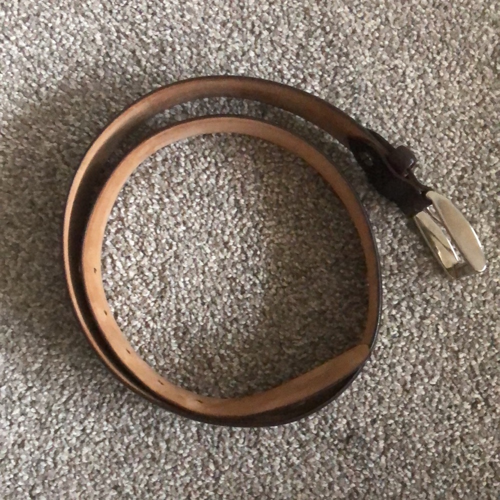 Woman’s dark Brown canali Leather Belt